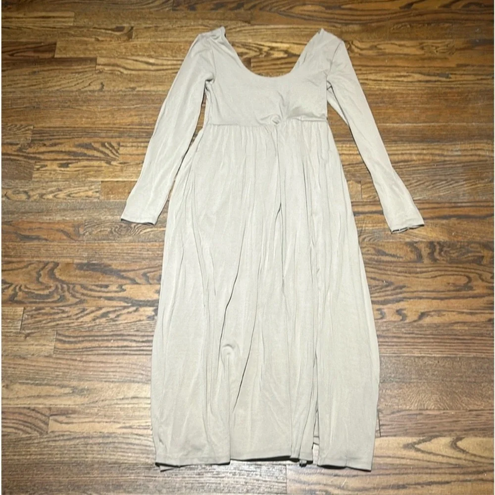 Long Sleeve Knit Ballet Dress - Picture 3 of 6